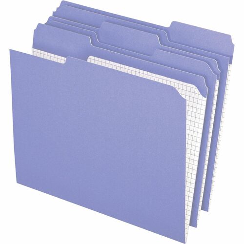 Pendaflex File Folders, Top Tab, Ltr, 1/3 AST Tab Cut, 100/BX, LV