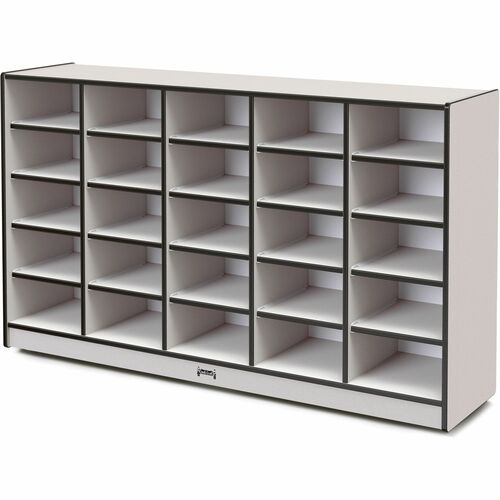 Jonti-Craft, Inc. Mobile 25 Tub Storage,No Bins,35.5"x60"x15",Black