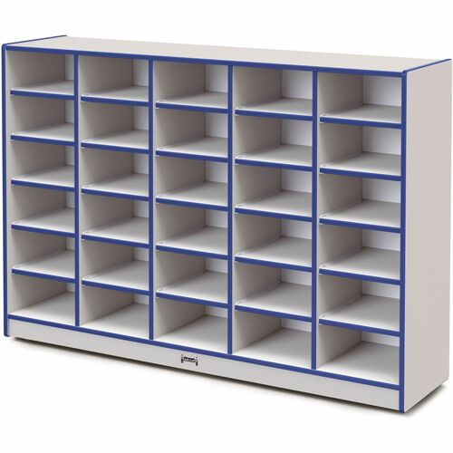 Jonti-Craft, Inc. Mobile 30 Tub Storage,No Bins,42"x60"x15",Blue
