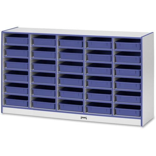 Jonti-Craft, Inc. Paper Tray Storage,30 Bins,35.5"x60"x15",BE Edge/Trays