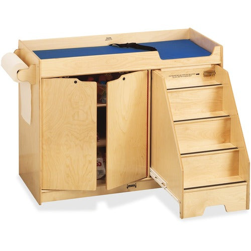 Jonti-Craft, Inc. Changing Table,w/Right Stairs,39"x48"x22.5", Baltic