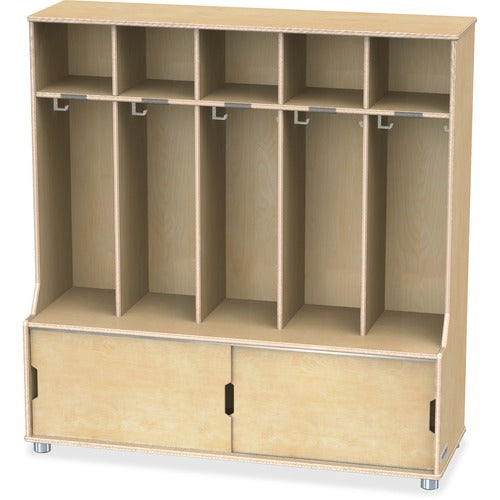 Jonti-Craft, Inc. TrueModern 5-Space Locker, 48-1/2"x17-1/2"x50", Baltic