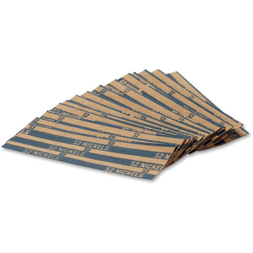 PAP-R Products Flat Coin Wrappers, Nickels, 1000/BX, Blue