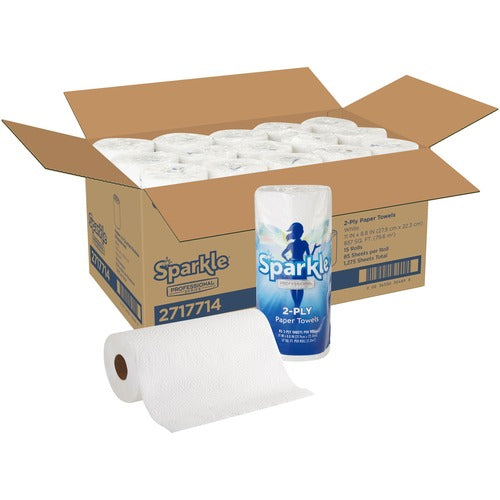Georgia-Pacific Paper Towels, Prof Series, 2-Ply, 85Sht/RL, 15RL/CT, White-GPC2717714