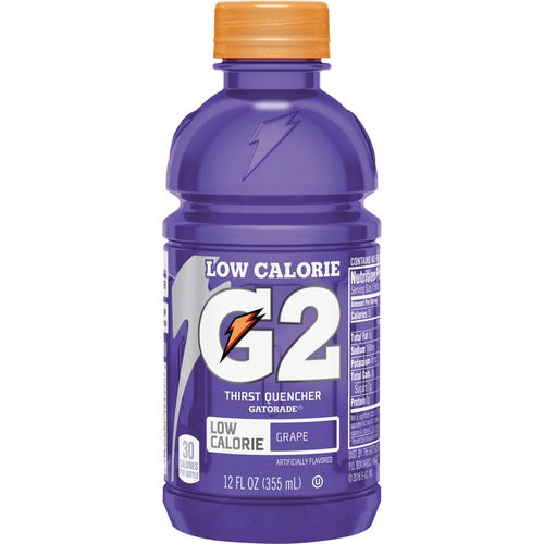 Quaker Foods Sports Drink, G2, Low-calorie, Grape, 12oz, 24/CT, Purple
