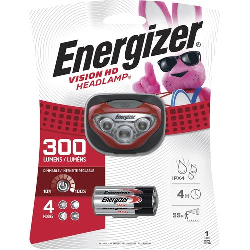 Eveready Battery Co Inc LED Vision HD Headlight, 300 Lumens, Red-EVEHDB32E