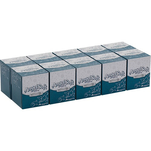 Georgia-Pacific Facial Tissue Cube, 2-Ply, 96Shts, 10BX/CT, White-GPC4636014