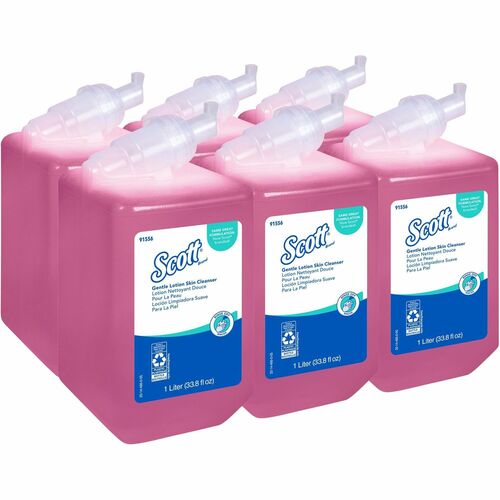 Kimberly-Clark Professional Skin Lotion Cleanser Refill, 1 Liter, 6/CT, Pink
