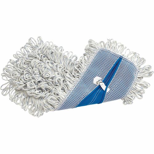 Rubbermaid Commercial Products Looped Fringe, Finish Mop, 18", White