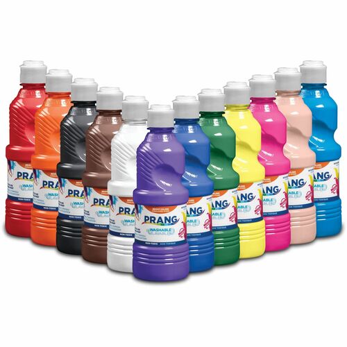 Dixon Ticonderoga Company Washable Paint, 16oz., 12/ST, Assorted
