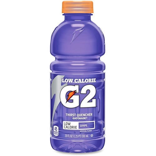 Quaker Foods Gatorade, G2, Grape, 20 oz, 24/CT, Purple