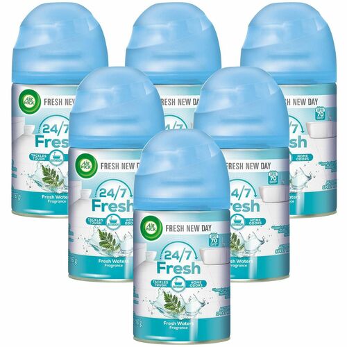 Reckitt Benckiser Air Freshener Refill, f/ Freshmatic Kit, 6/CT, Fresh Water
