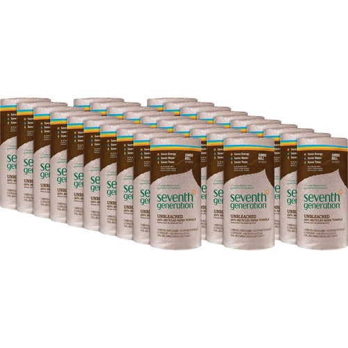Seventh Generation Jumbo Paper Towels,2-Ply, 11"x9", 120Shts, 30RL/CT, Brown