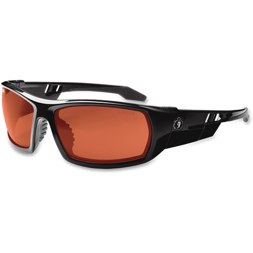 Ergodyne Safety Glasses,142mm W,Copper Lens/Black Frame-EGO50020