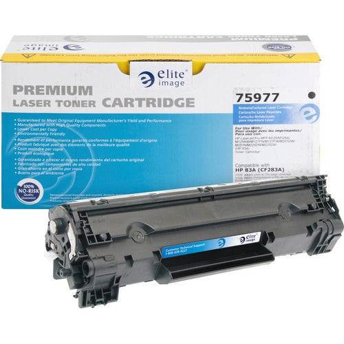 Elite Image Toner Cartridge, Remanuf. HP 83A, 1500 Page Yield, Black-ELI75977