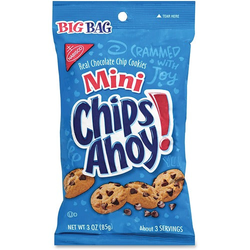 Mondelez International Mini Chips Ahoy, 3oz., 12/CT, Blue
