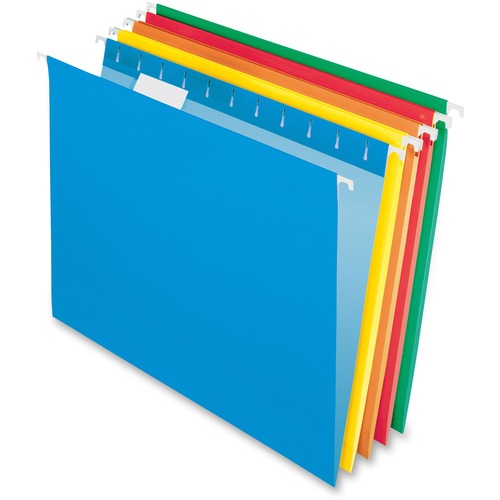 Pendaflex Hanging File Folders, 1/5 Cut, 11pt, Ltr, 25/BX, Ast