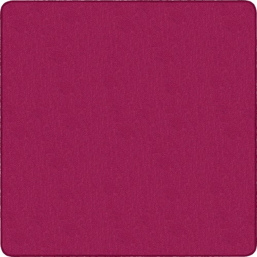 Flagship Carpets, Inc. Solid Traditional Rug, Square, 12'x12', Cranberry-FCIAS70CB