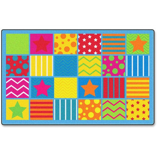 Flagship Carpets, Inc. Silly Seating Classroom Rug, 7'6x12', Multi-FCIFE33144A
