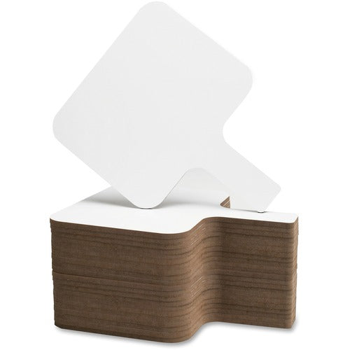 Flipside Products Dry Erase Answer Paddle, Rect, 8"x9-3/4", 24/PK, White-FLP10040