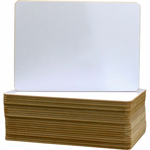 Flipside Products Dry Erase Board, 9-1/2"x12", 24/PK, White-FLP12064