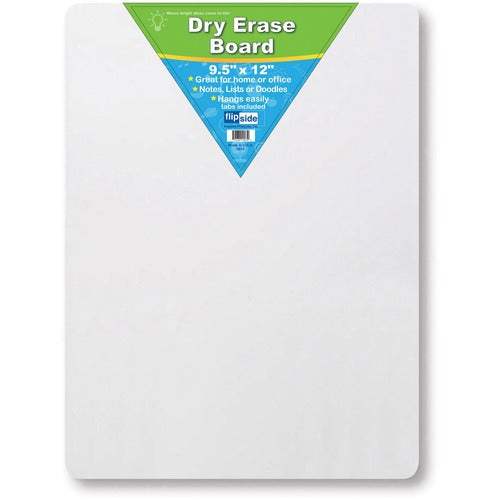 Flipside Products Dry Erase Board, 9-1/2"x12", White-FLP10065