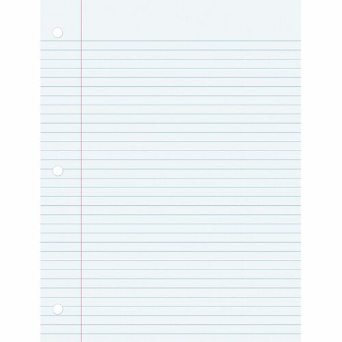 Pacon Filler Paper, 9/32"/College-Ruled, 8"x10-1/2", 100SHT/PK, WE