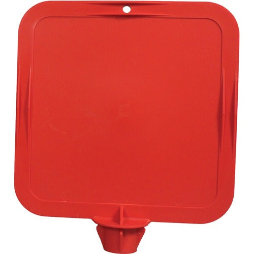 Impact Products Sign, Lock-In, 10"Wx2-1/2"Dx14"H, Red