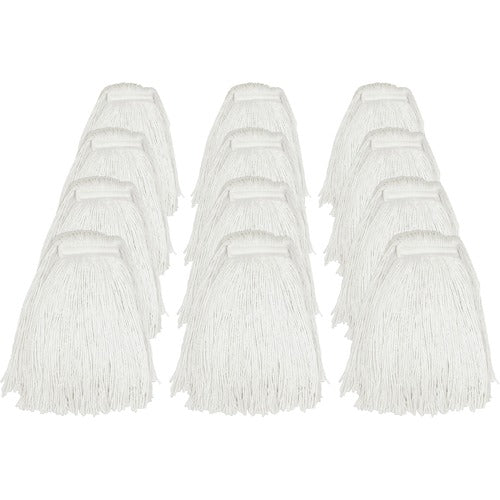 Genuine Joe Wet Mop Refill, Rayon, Cut End, Narrow Band, 24oz, 12/CT NL-GJOZ24RAYCT