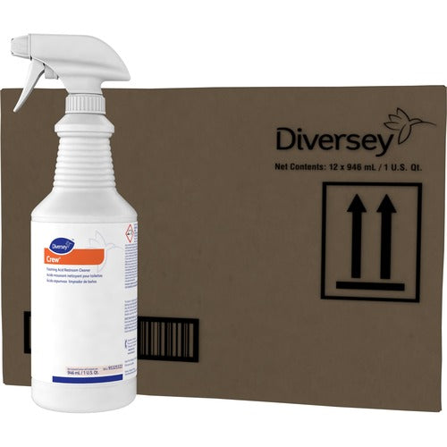 Diversey Care Foaming Acid Restroom Cleaner, 946ml, 12/CT, Red-DVO95325322CT