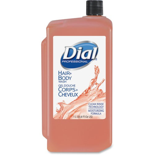 Dial Corporation Hair/Body Wash, 1L, 8/CT, OE