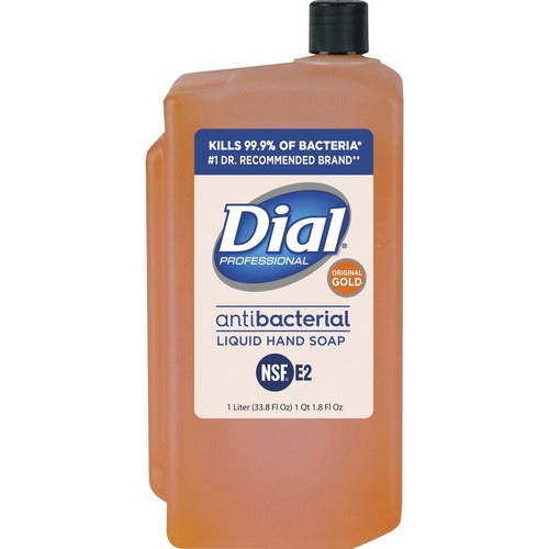 Dial Corporation Hand Soap,Liquid,Antibacterial,1 Liter,Gold