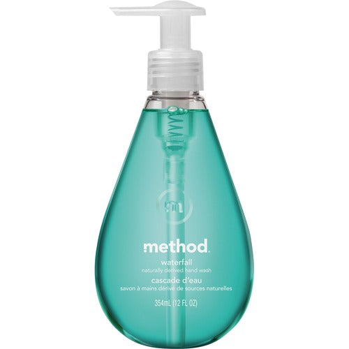 Method Products Handwash, Gel, Waterfall, 12oz Pump Bottle, Aqua