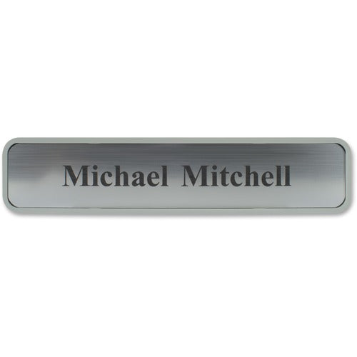 Shachihata Inc Designer Sign, 2"x10", Gray Frame