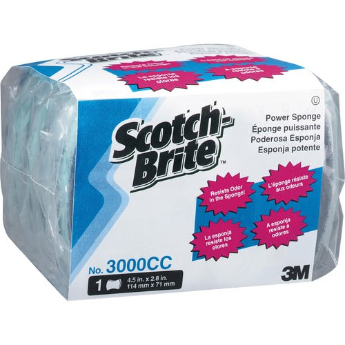 3M Power Sponge,Dual Pad/Sponge,4-1/2"x2-4/5"x7/10",60/CT,AA