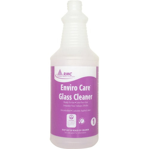 Rochester Midland Corporation Glass Cleaner Spray Bottle, 1 Qt, 48/CT, Clear Frosted