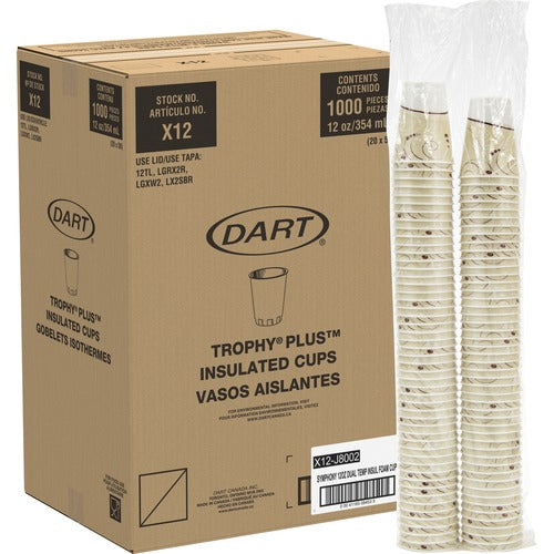 Solo Cup Company Trophy Foam Cup,Hot/Cold,12oz,100/PK,10PK/CT,BG