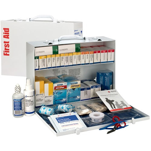 First Aid Only, Inc First Aid Kit, w/Meds, 446-pc, 10-1/4"Wx14-3/4"Lx4-3/5"H, WE-FAO90573