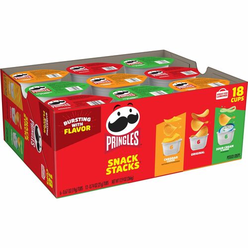Keebler Co. Pringles Potato Crisps Variety Pack, 18EA/BX, Multi