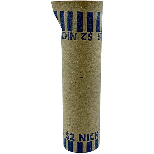 PAP-R Products Nickel Tubular Coin Wrap, Nested, 1000/BX, Blue