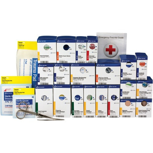 First Aid Only, Inc First Aid Kit Refill, f/ Large SC Cabinet, 50P, 202-pc, BE-FAO90827