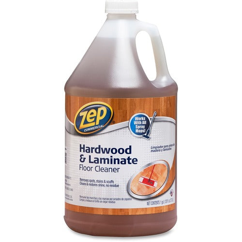 Zep Commercial Floor Cleaner, f/ Hardwood/Laminate, Refill, 1 Gallon
