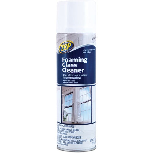 Zep Commercial Foaming Glass Cleaner, 19oz., Blue