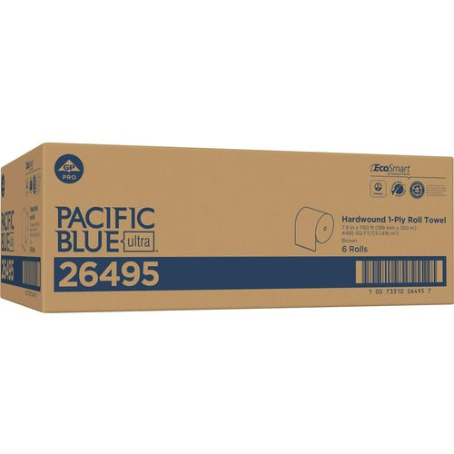 Georgia-Pacific Paper Towels, Hardwound, 7-4/5"x1150', 6RL/CT, Brown-GPC26495