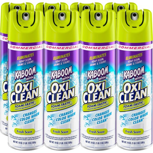 Church & Dwight Co., Inc. Foaming Bathroom Cleaner, 19oz., Fresh Scent, 8/CT, BE