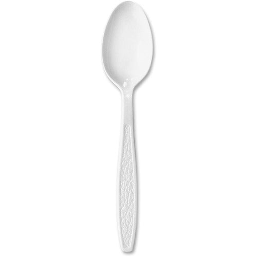 Solo Cup Company Teaspoons, Heavyweight Plastic, 100/BX, 10BX/CT, White