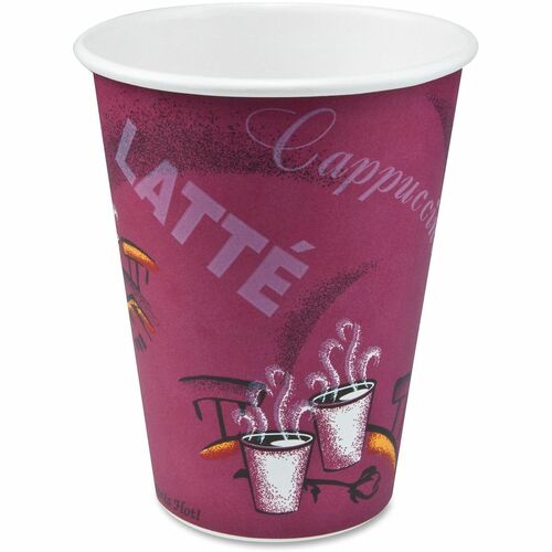 Solo Cup Company Hot Cups,Paper,Poly Lined Inside,12oz,50/PK,20PK/CT,MI