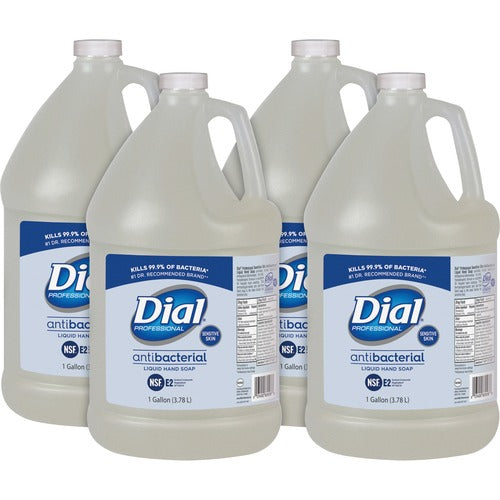 Dial Corporation Soap Refill,Liquid,Sensitive Skin, 1Gal, 4/CT, Clear