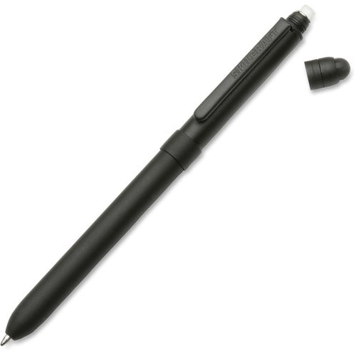 SKILCRAFT Multifunction Pen, Med Pt, Ink, .5mm Lead, Black/Red Ink