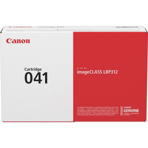 Canon Toner Cartridge 041, f/iC LBP312, 10000 Pg Std Yield, BK